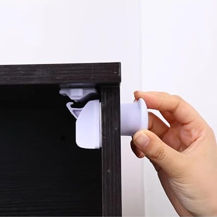 Magnetic Child Safety Cupboard Locks for Children (8 Locks 2 Keys)