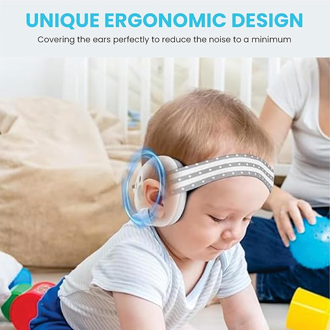 Releone Baby Ear Defender, Earmuffs, and Headband Toddlers