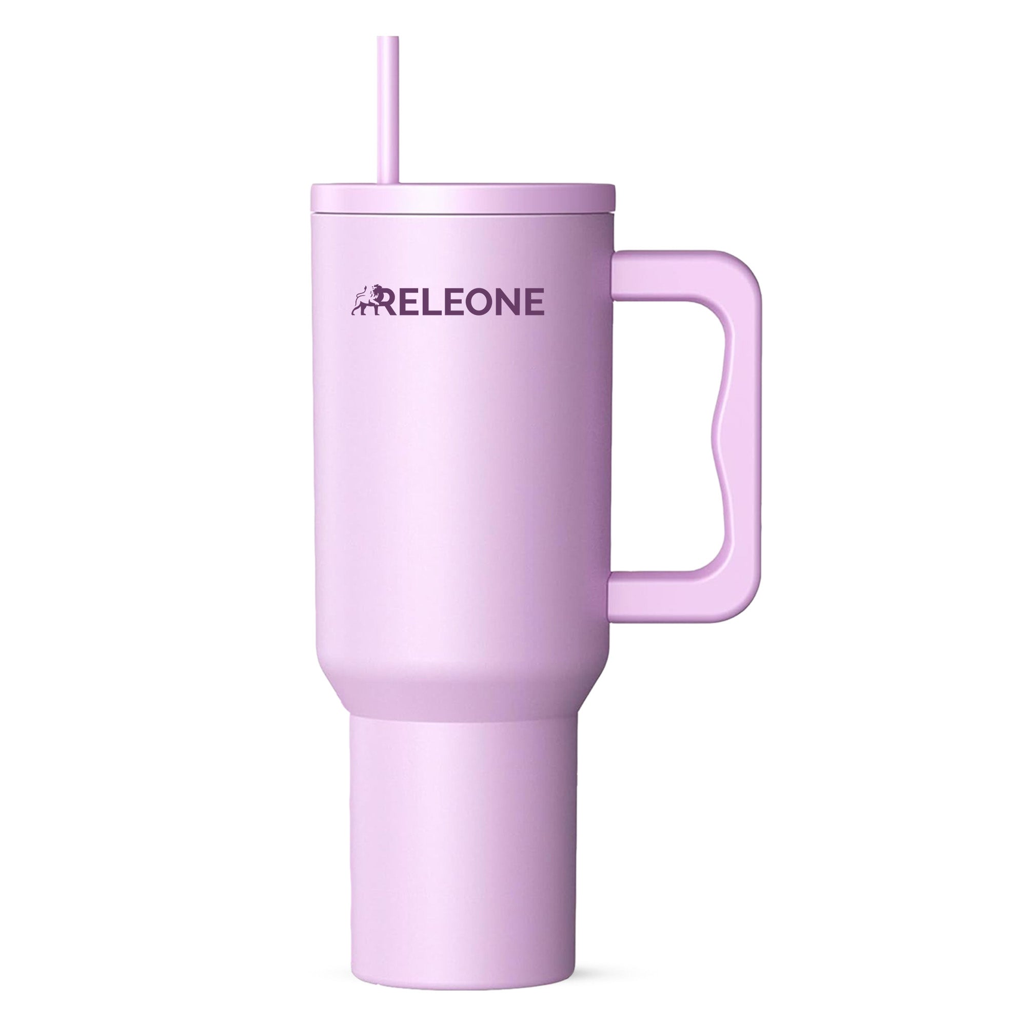 Tumbler 40 oz Stainless Steel Insulated Thermo Mug Drink Bottle with Straw(Lavender Mist)